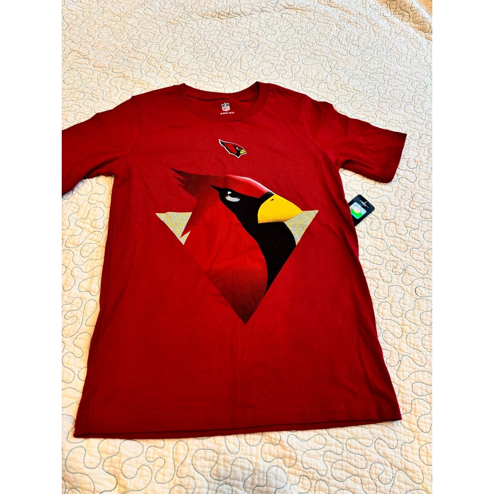 NFL Arizona Cardinals Kids Red Short Sleeve Graphic T-Shirt Youth Medium 10/12